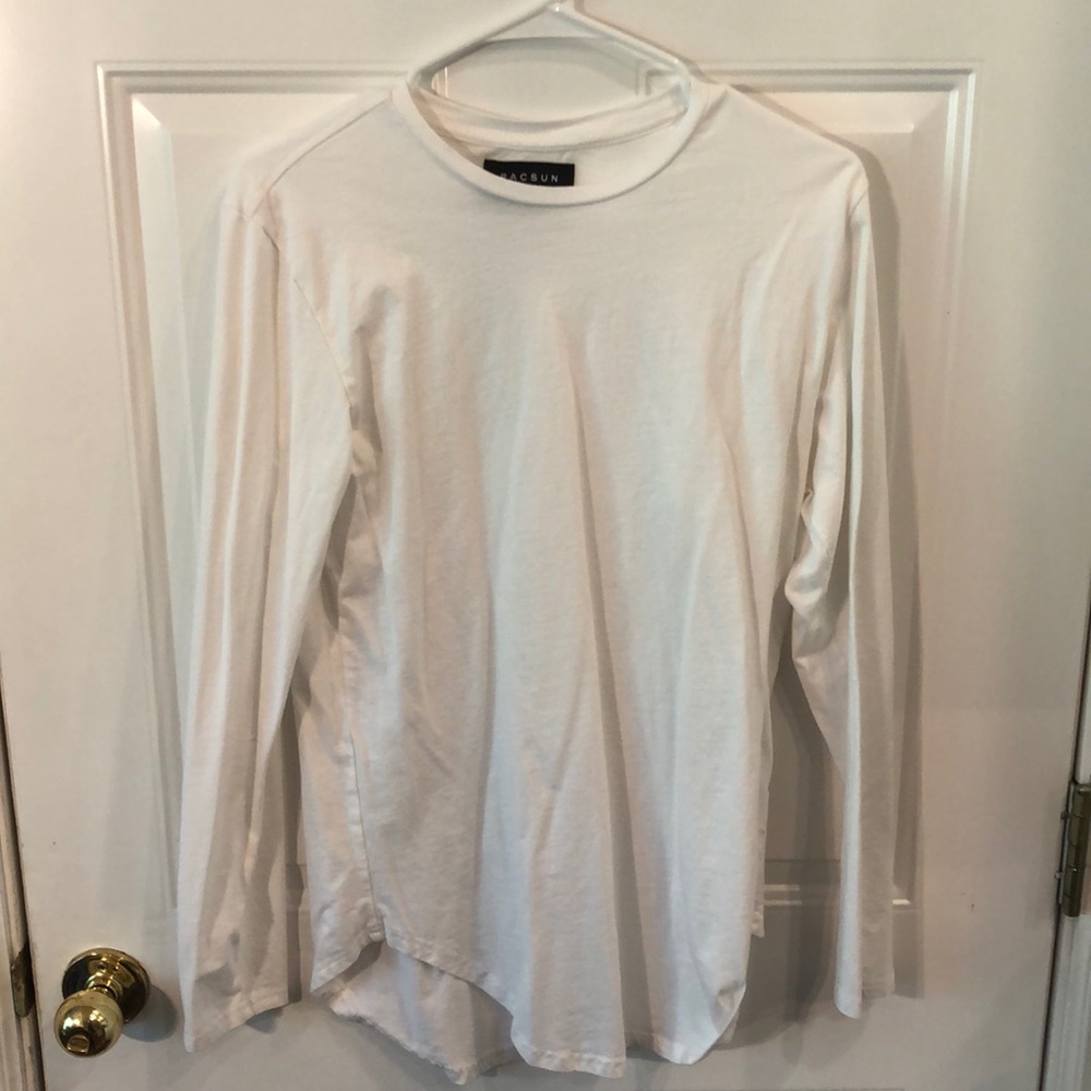 White mens long sleeve t shirt